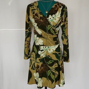 Manon USA Faux-Wrap Front Dress